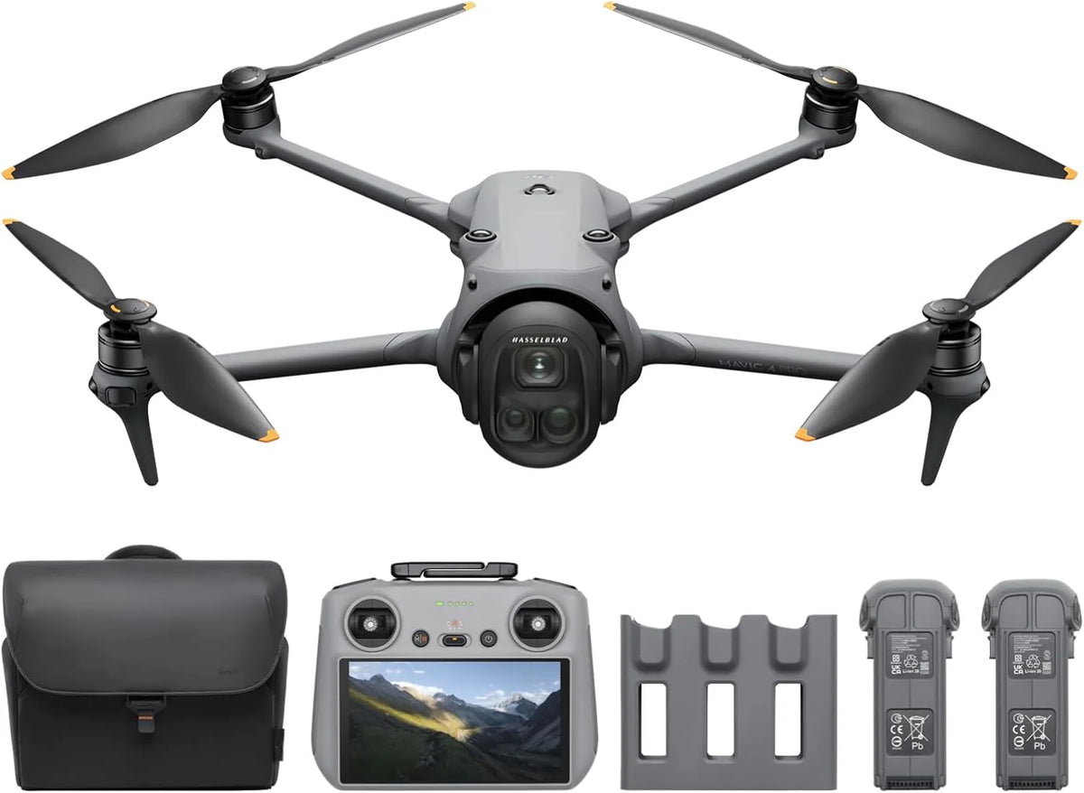 Pakiet Dji Mavic 4 Pro Fly Więcej Z Dji Rc 2, Flagowy Trójkomorowy Dron Z Kamerą Hasselblad 100 Mp I 4/3 Cmos, Transmisja 30 Km, Czas Lotu 51 Min, Cen