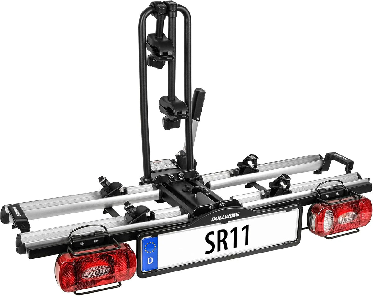 Bullwing Sr11 Bagażnik Rowerowy Na Hak Holowniczy, Nadaje Się Do Rowerów Elektrycznych, 2 Rowery Składane