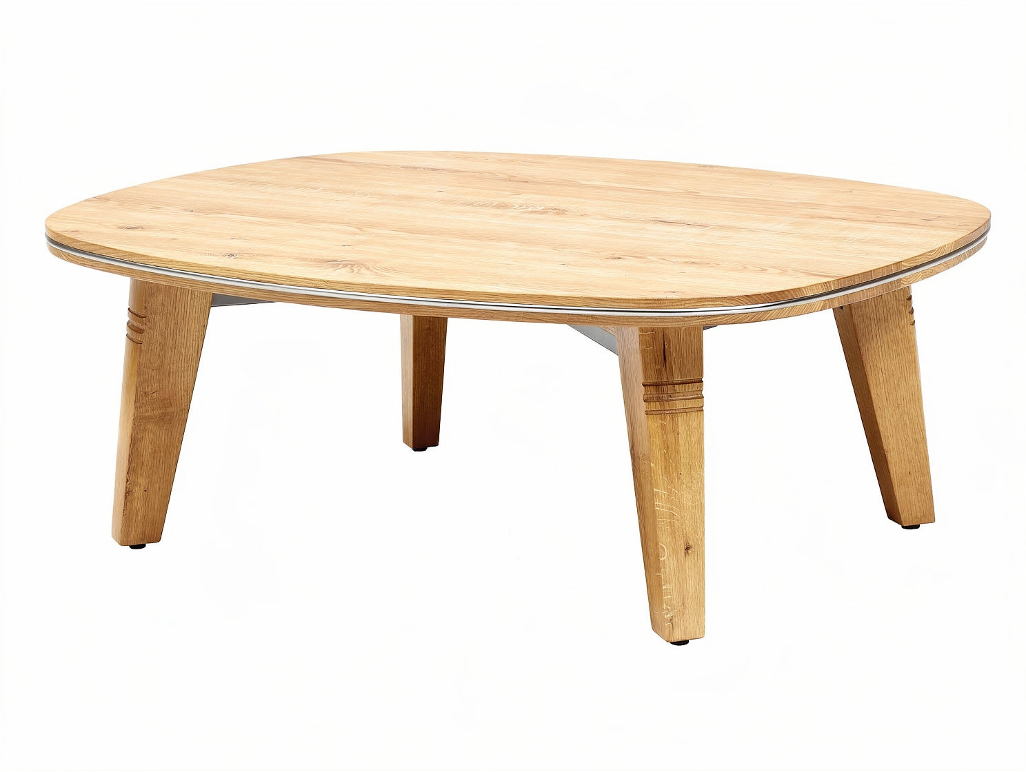 ### Tytuł techniczny w języku polskim: **Okrąły stół kawowy z drewna - nowoczesny design i trwała konstrukcja**