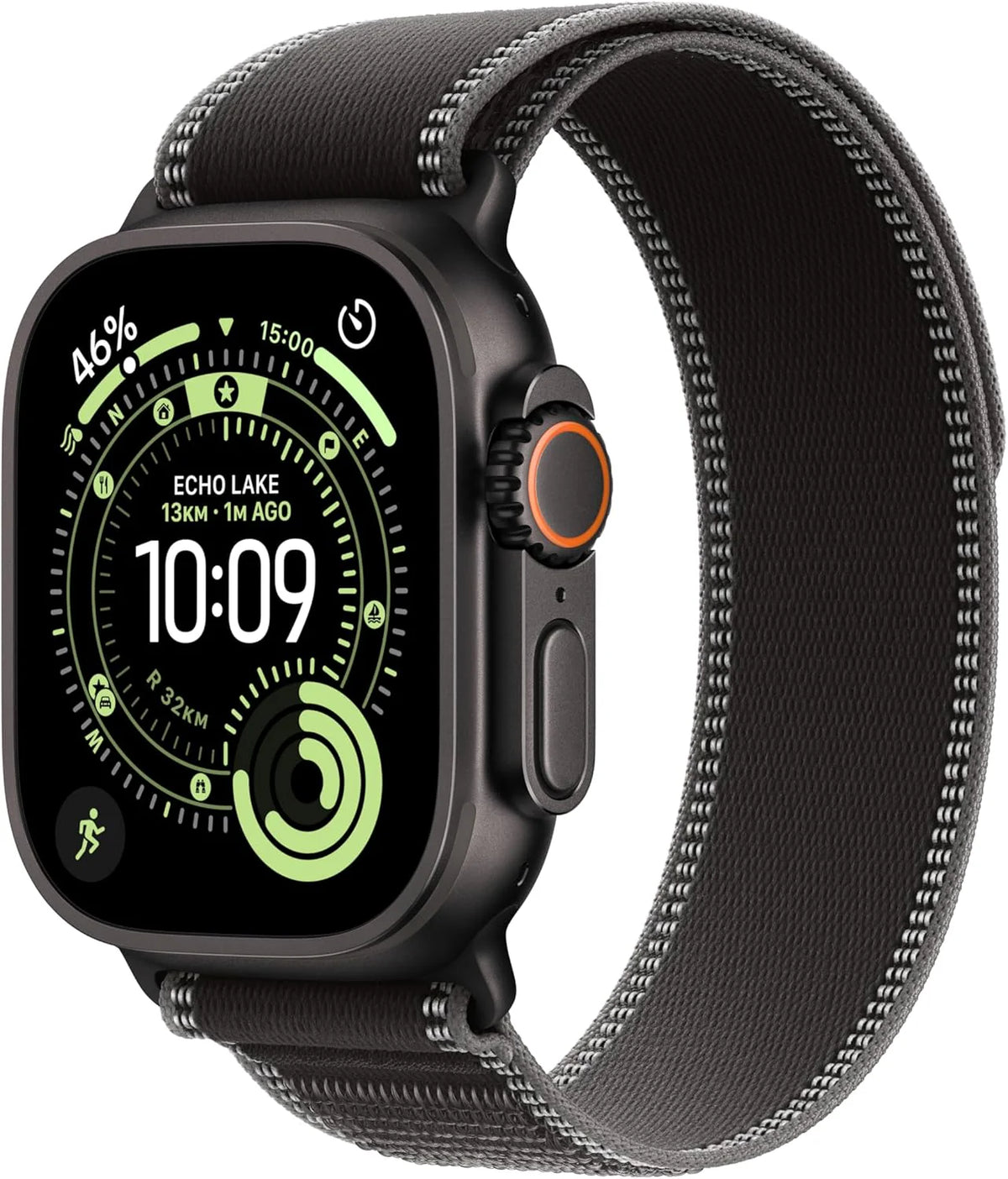 Apple Watch Ultra 3 Gps + Cellular 49 Mm, Najwyższej Klasy Zegarek Do Biegania I Innych Sportów Z Wytrzymałą Kopertą Z Tytanu Kolor Czarny + Alpine Lo