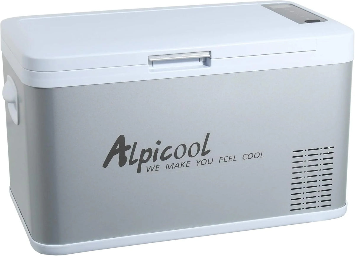 Compass 07081 Alpicool Silver Frost Lodówka Turystyczna Z Kompresorem, 25 L, 230/24/12 V, -20°C