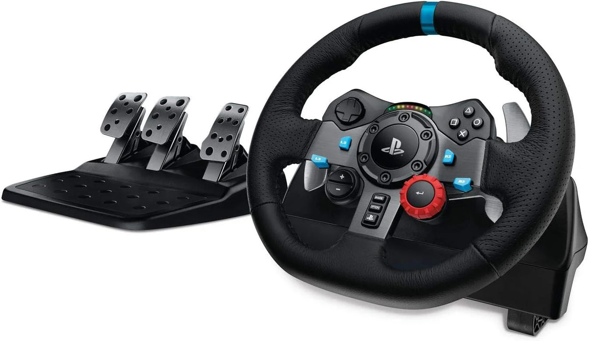 Logitech G G29 Se Driving Force, Kierownica I Pedały Wyścigowe, Siłowe Sprzężenie Zwrotne, Prawdziwa Skóra + Driving Force Shifter, Dźwignia Zmiany Bi