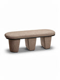 **Ekskluzywna ławka z tkaniny: ergonomiczne wsparcie i nowoczesny design**
