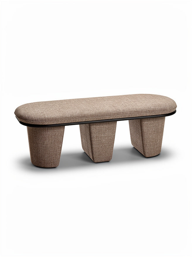 **Ekskluzywna ławka z tkaniny: ergonomiczne wsparcie i nowoczesny design**