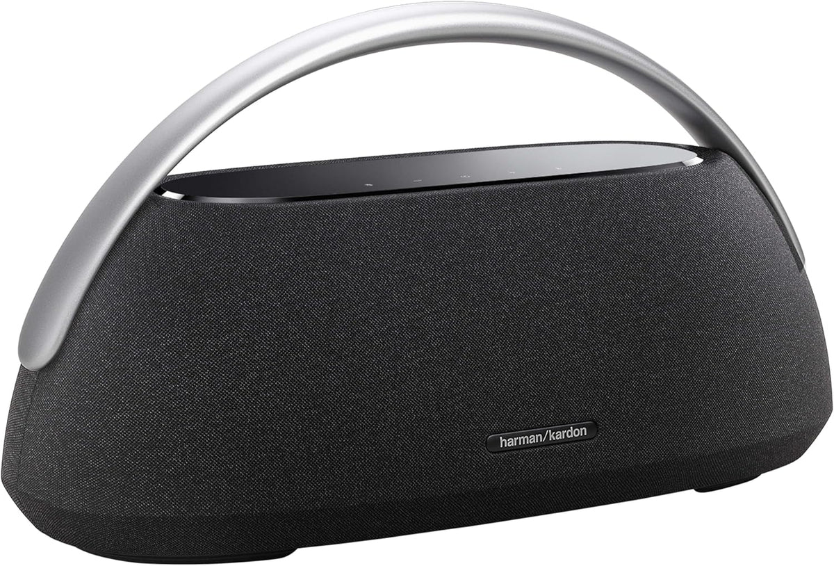 Harman Kardon Go+ Play 3 Bezprzewodowy Głośnik Bluetooth Z Mikrofonem, Usb, Wbudowanym Akumulatorem, 8H Odtwarzania I Dźwiękiem Stereo, Szary(Czarny)