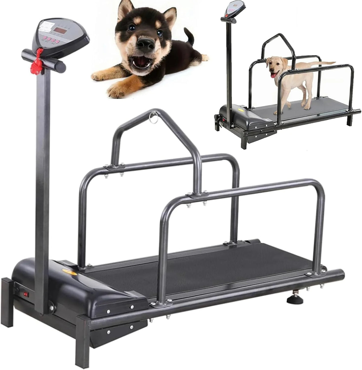 Bieżnia Dla Psa, Wyświetlacz Lcd, Sprzęt Do Ćwiczeń Zwierząt Domowych, Regulowana Prędkość, Maksymalne Obciążenie 80 Kg, Odpowiednia Dla Małych I Śred