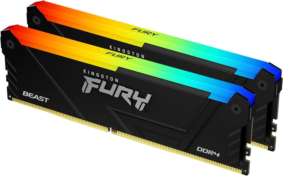 Kingston Fury Beast Rgb 32 Gb 3200 Mt/S Ddr4 Cl16 Dimm (Zestaw 2) Pamięć Komputera Kf432C16Bb12Ak2/32