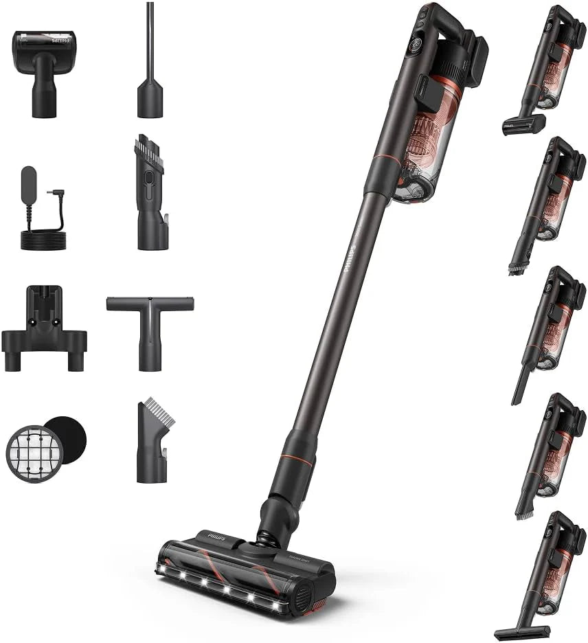 Philips Speedpro Max Bezprzewodowy Odkurzacz Pionowy 7000 Series, Do Sierści Zwierząt, Mocne Ssanie 360°, Maks. 80 Min, Bez Plątania, Do Dywanów I Twa