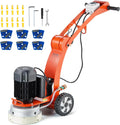 Vevor Elektryczna Szlifierka Do Posadzek Betonowych 250 Mm Z Prowadnicą Ziemną 3.0 Hp Polerka Do Podłóg, Szlifierka 2200 W Z Silnikiem Bezszczotkowym