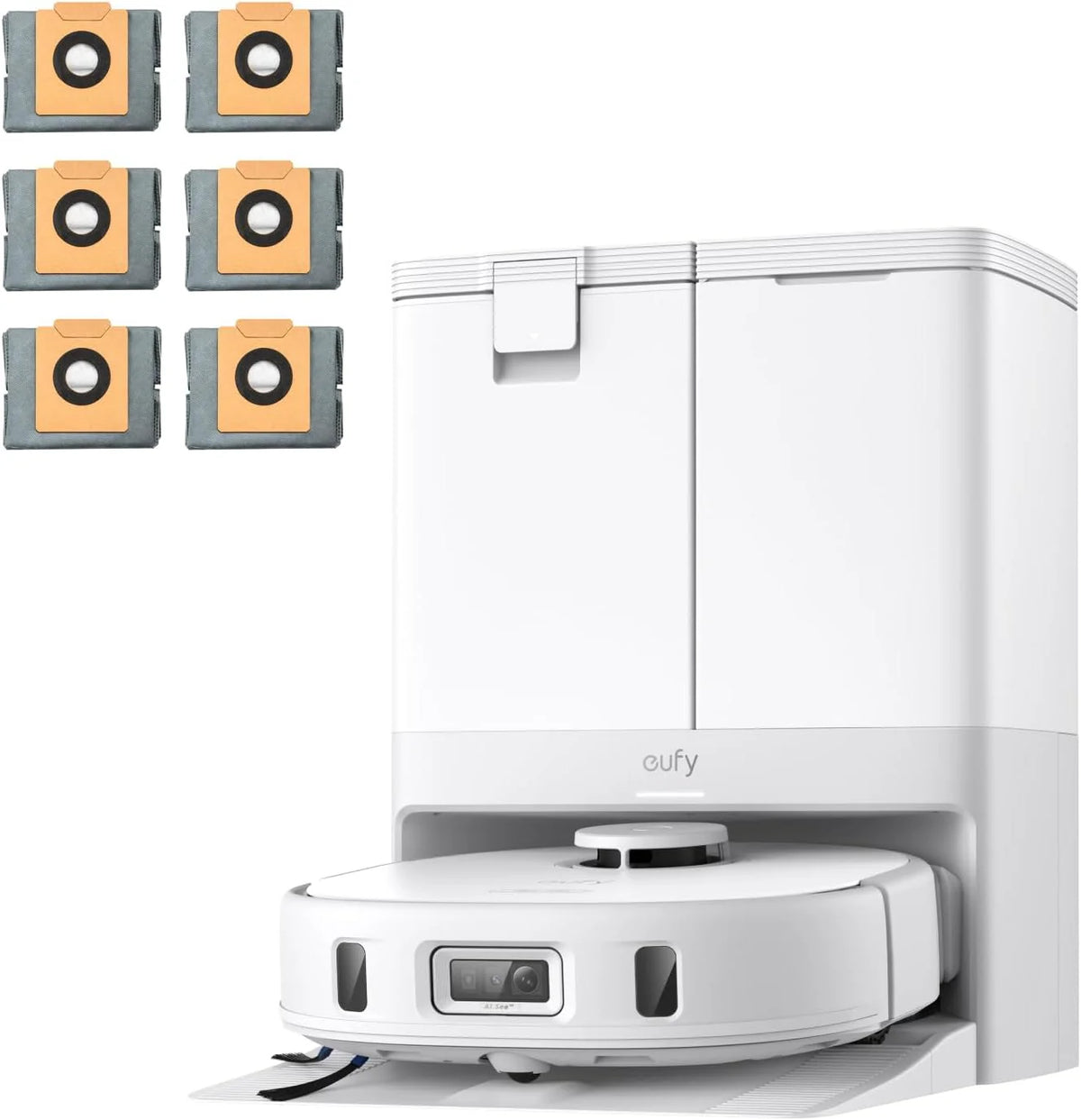 Robot Odkurzający Eufy X10 Pro Omni Z Systemem Mopmaster 2.0 (8000 Pa), Technologią Inteligentnej Nawigacji Ipath, Automatycznie Opróżniającym Się Zbi