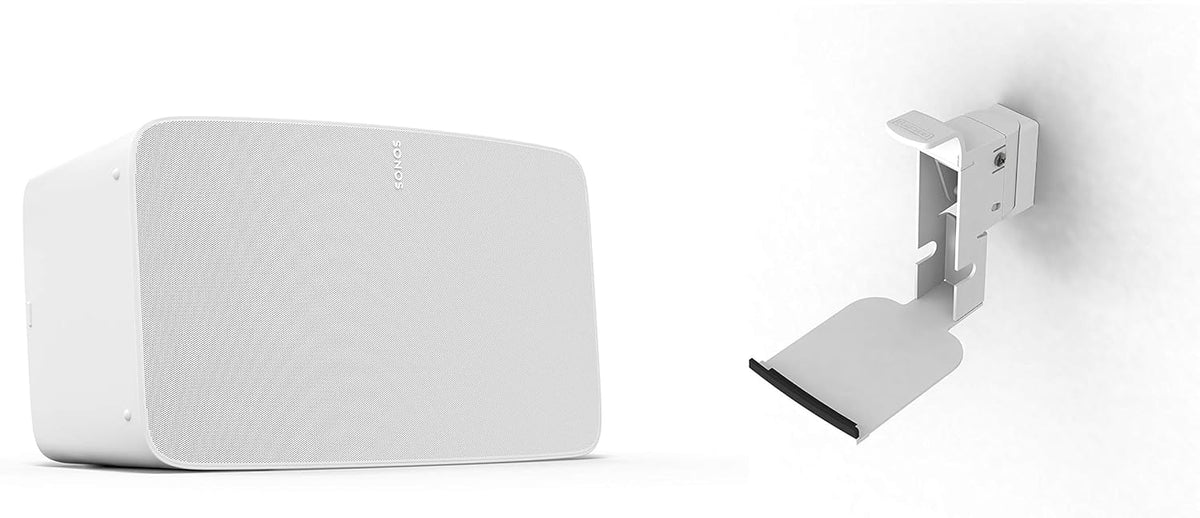 Sonos Play:5 (Gen2) Głośnik Bezprzewodowy, 15.4 X 36.4 X 20.3 Cm, Biały(Biały/Five + Uchwyt Ścienny)