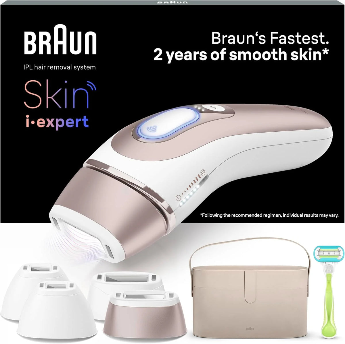 Braun Skin I·Expert Inteligentny Depilator Z Impulsowym Światłem, Depilator Ciała Dla Kobiet, Alternatywna Laserowa Fryzura Dla Kobiet, Bezpłatna Apli